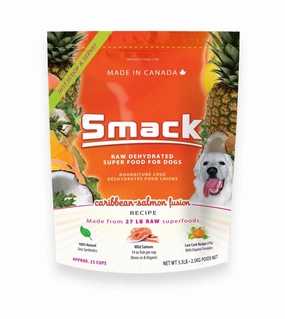 Smack Raw Dehydrated Super Food For Dogs (Caribbean-Salmon Fusion) air-dried dog food,dehydrated dog food