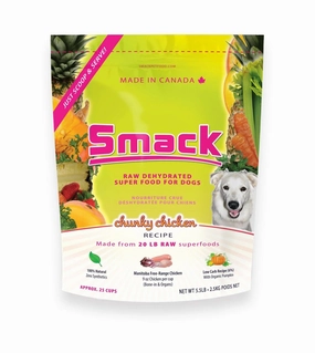 Smack Raw Dehydrated Super Food For Dogs (Chunky Chicken) air-dried dog food,dehydrated dog food
