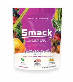 Smack Raw Dehydrated Super Food For Dogs (Prairie Harvest Pork) air-dried dog food,dehydrated dog food