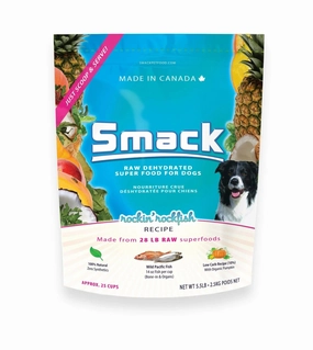 Smack Raw Dehydrated Super Food For Dogs (Rockin' Rockfish) air-dried dog food,dehydrated dog food