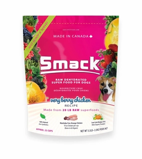 Smack Raw Dehydrated Super Food For Dogs (Very Berry Chicken) air-dried dog food,dehydrated dog food