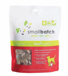 Small Batch Freeze Dried Beef Hearts Cat & Dog Treats small breed food,tiny dog food