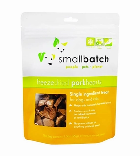 Small Batch Freeze Dried Pork Hearts Cat & Dog Treats freeze-dried dog food,lightweight pet food