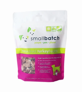 Small Batch Freeze Dried Turkey Hearts Cat & Dog Treats freeze-dried dog food,lightweight pet food