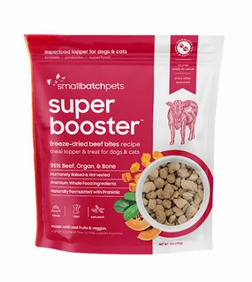 Small Batch Super Booster Freeze-Dried Meal Topper & Treat for Dogs & Cats (Beef Bites) dog multipurpose item,all-in-one pet tool