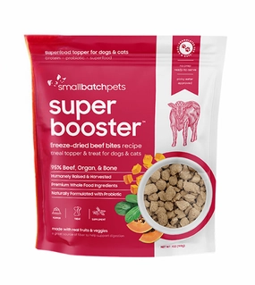 Small Batch Super Booster Freeze-Dried Meal Topper & Treat for Dogs & Cats (Beef Bites)
