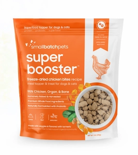Small Batch Super Booster Freeze-Dried Meal Topper & Treat for Dogs & Cats (Chicken Bites) dog multipurpose item,all-in-one pet tool