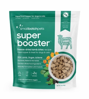 Small Batch Super Booster Freeze-Dried Meal Topper & Treat for Dogs & Cats (Lamb Bites) dog multipurpose item,all-in-one pet tool