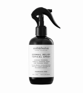 smith&burton Dermal Relief Fragrance-Free Topical Spray (Evening Primrose, Marula, Karanja, Neem, and Manuka Honey) for Dogs dog shampoo,bathing supplies