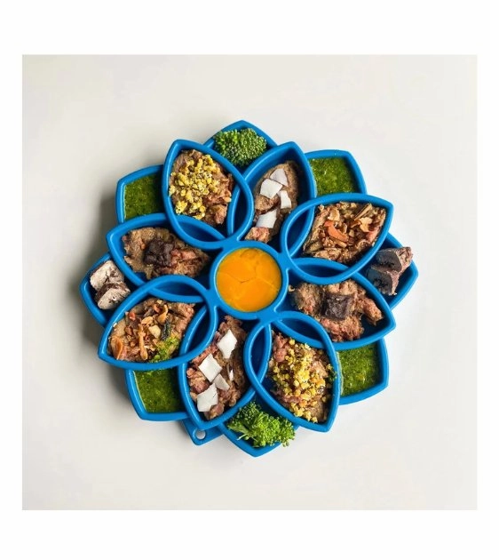 SodaPup Enrichment Feeding Tray For Dogs (Blue Mandala)
