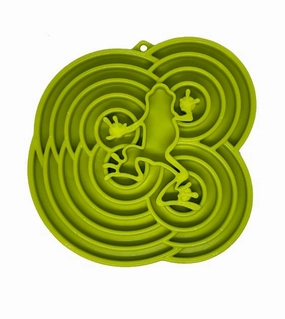 SodaPup Enrichment Feeding Tray For Dogs (Green Water Frog) dog bowl,pet feeder