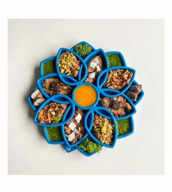 SodaPup Enrichment Feeding Tray For Dogs (Yellow Mandala)