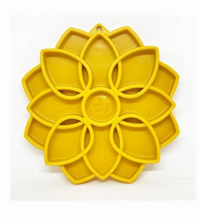 SodaPup Enrichment Feeding Tray For Dogs (Yellow Mandala) dog bowl,pet feeder