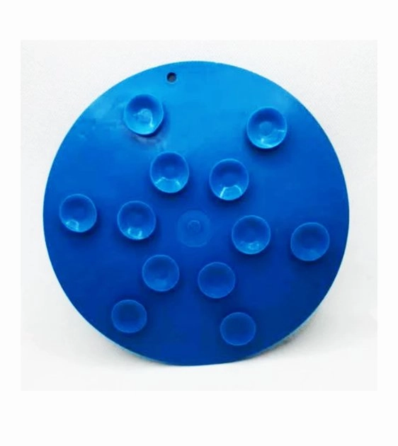 SodaPup Enrichment Lick Mat With Suction Cups For Dogs (Round / Blue Whale)