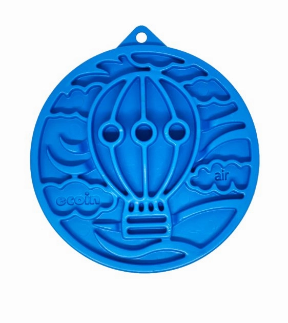 SodaPup Ultra-Durable Enrichment Snacking Coin For Dogs (Round / Blue Air) large breed food,big dog food