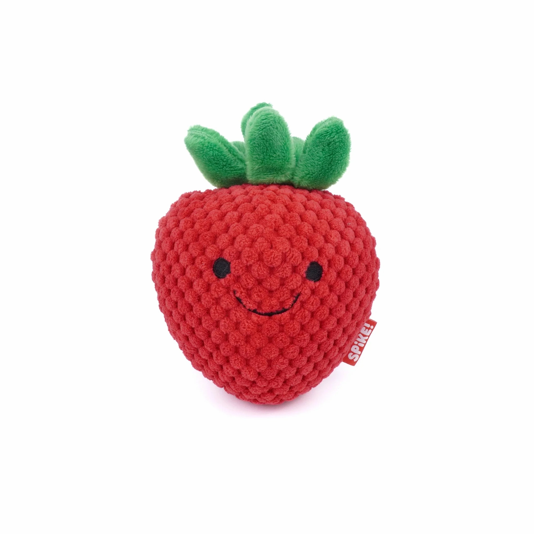 Spike! Kawaii Strawberry Plush Dog Toy