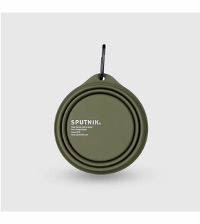 Sputnik Collapsible (Green) Travel Dog Bowl dog nutrition,healthy dog food