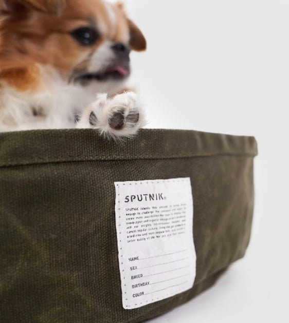 Sputnik Military (Green) Reversible Pillow Pet Bed