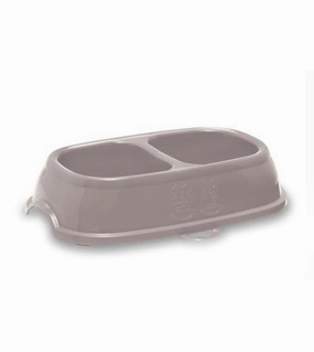 Stefanplast Break 11 Double Bowl (Powdered Pink) Cats & Dogs small breed food,tiny dog food