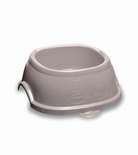 Stefanplast Break 2 Square Cat & Dog Bowl (Powdered Pink) small breed food,tiny dog food