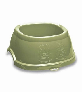 Stefanplast Break 4 Square Cat & Dog Bowl (Green) large breed food,big dog food