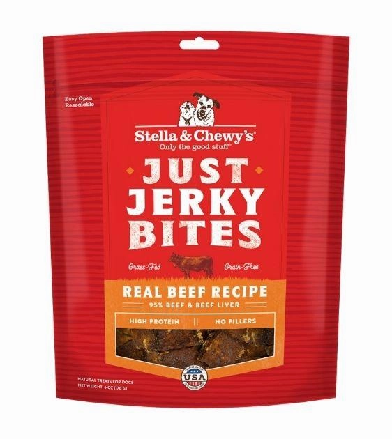 Stella & Chewy's Just Jerky Bites (Beef) Dog Treats dog skin care,coat supplements