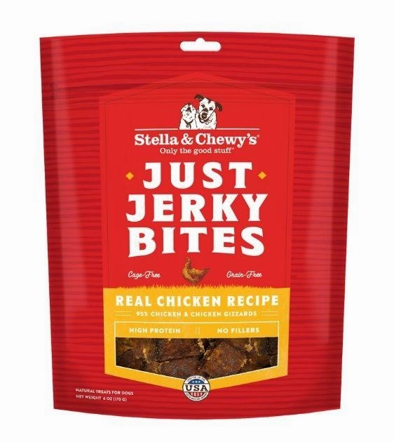 Stella & Chewy's Just Jerky Bites (Chicken) Dog Treats dog skin care,coat supplements