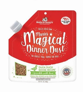Stella & Chewy's Marie's Magical Dinner Dust (Duck) Freeze Dried Raw Dog Food Topper dog skin care,coat supplements
