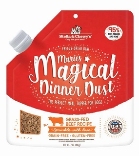 Stella & Chewy's Marie's Magical Dinner Dust (Grass-Fed Beef) Freeze Dried Raw Dog Food Topper dog skin care,coat supplements