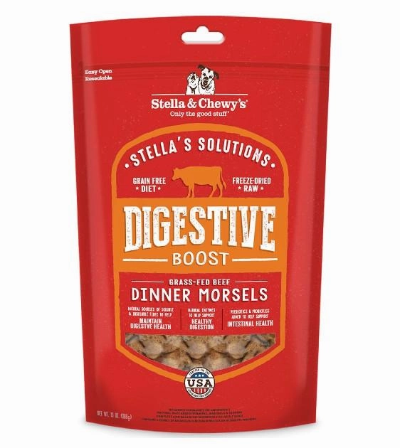 Stella & Chewy's Stella's Solutions (Digestive Boost) Grass-Fed Beef Freeze-Dried Raw Dog Food