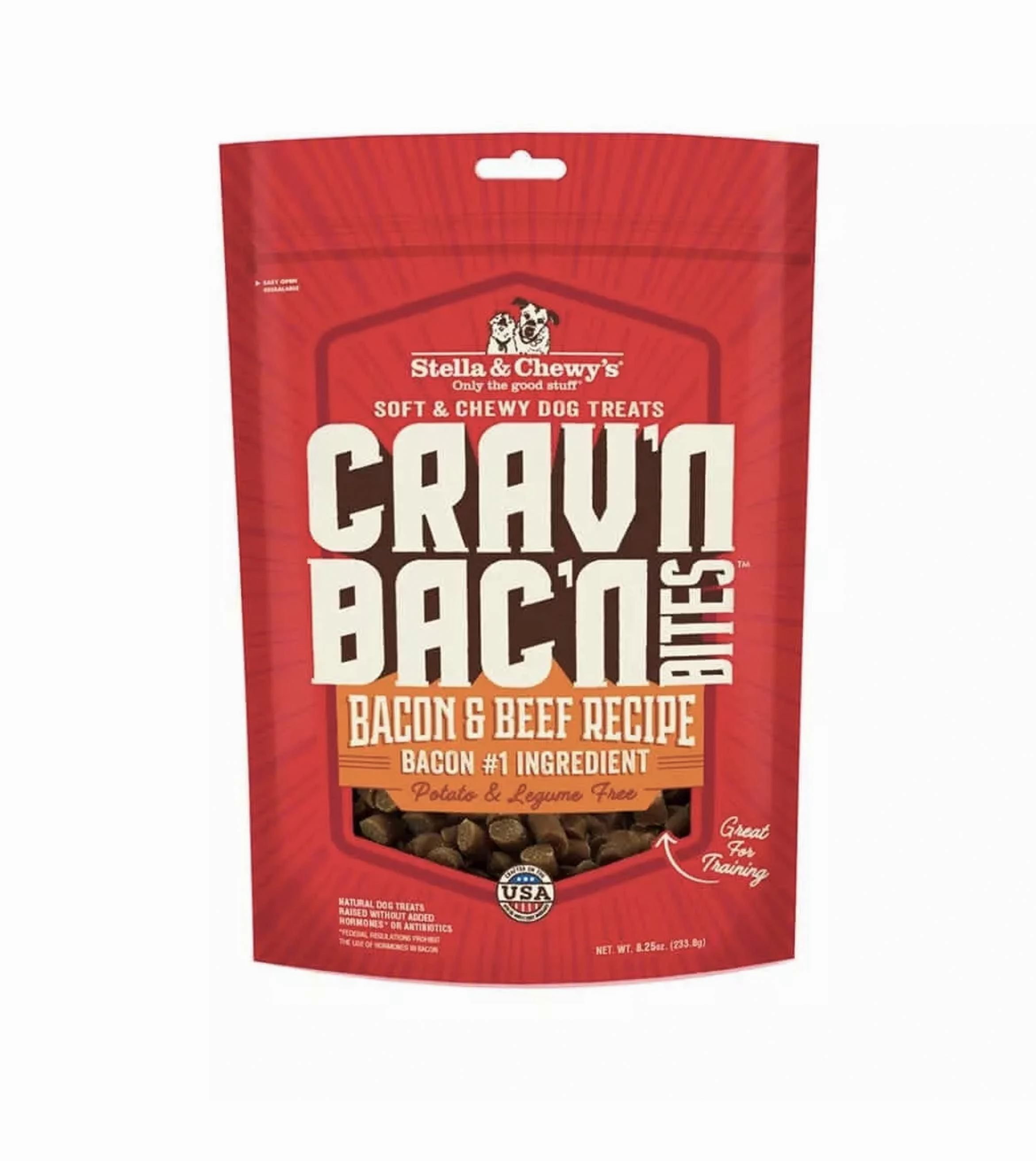 Stella & Chewys Cravn Bacn Bites (Bacon & Beef) Recipe Dog Treats dog skin care,coat supplements