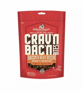 Stella & Chewys Cravn Bacn Bites (Bacon & Beef) Recipe Dog Treats dog skin care,coat supplements