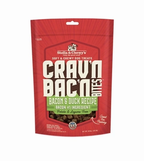 Stella & Chewys Cravn Bacn Bites (Bacon & Duck) Recipe Dog Treats dog skin care,coat supplements
