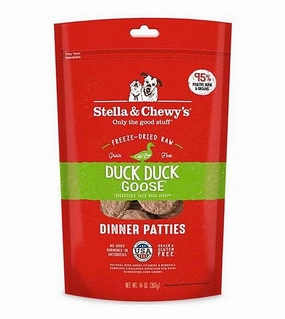 Stella & Chewys Freeze Dried Dinner Patties Dog Food (Duck) freeze-dried dog food,lightweight pet food