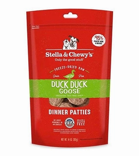 Stella & Chewys Freeze Dried Dinner Patties Dog Food (Duck) dog skin care,coat supplements