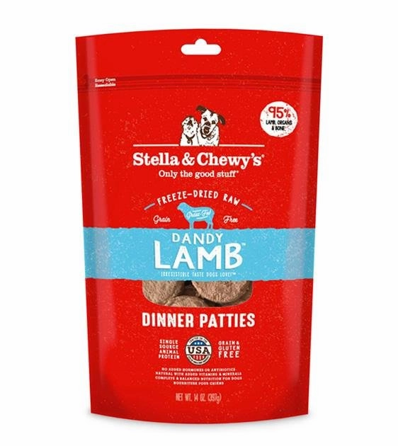Stella & Chewys Freeze Dried Dinner Patties Dog Food (Lamb)