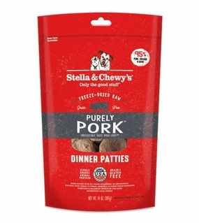 Stella & Chewys Freeze Dried Dinner Patties Dog Food (Pork) dog skin care,coat supplements