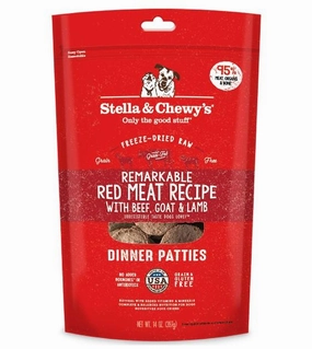 Stella & Chewys Freeze Dried Dinner Patties Dog Food (Red Meat) dog skin care,coat supplements
