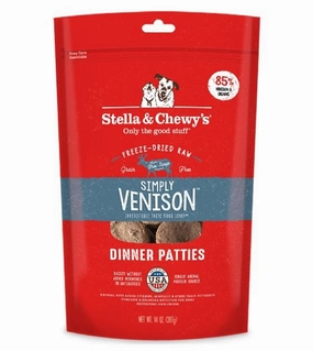Stella & Chewys Freeze Dried Dinner Patties Dog Food (Simply Venison) dog skin care,coat supplements