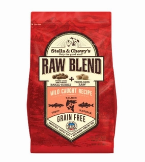 Stella & Chewys Freeze Dried Raw Blend Kibbles (Wild Caught Trout, Salmon & Haddock) Dog Food freeze-dried dog food,lightweight pet food