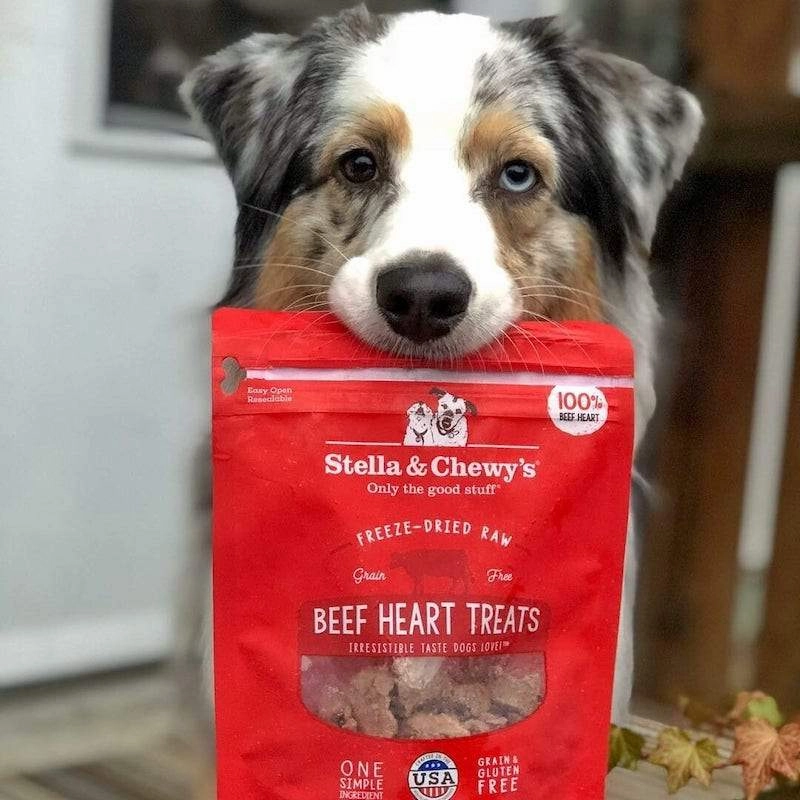Stella & Chewys Freeze Dried Single Ingredient Beef Heart Dog Treats