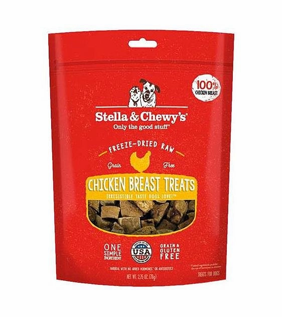 Stella & Chewys Freeze Dried Single Ingredient Chicken Breast Dog Treats dog skin care,coat supplements