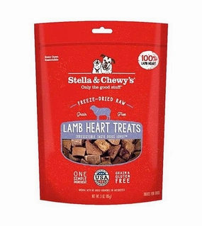 Stella & Chewys Freeze Dried Single Ingredient Lamb Heart Dog Treats dog skin care,coat supplements