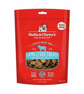 Stella & Chewys Freeze Dried Single Ingredient Lamb Liver Dog Treats dog skin care,coat supplements