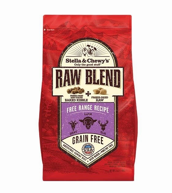 Stella & Chewys Grain Free Raw Blend Kibbles (Free Range Recipe) Dry Dog Food dog skin care,coat supplements