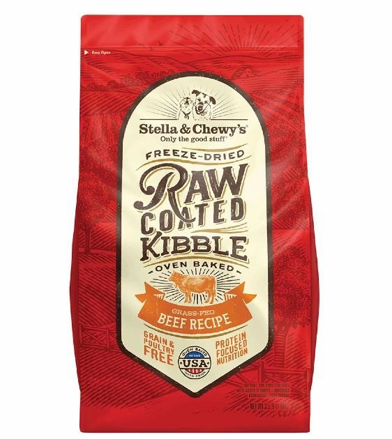 Stella & Chewys Grain Free Raw Coated Kibbles (Beef) Dry Dog Food dog skin care,coat supplements