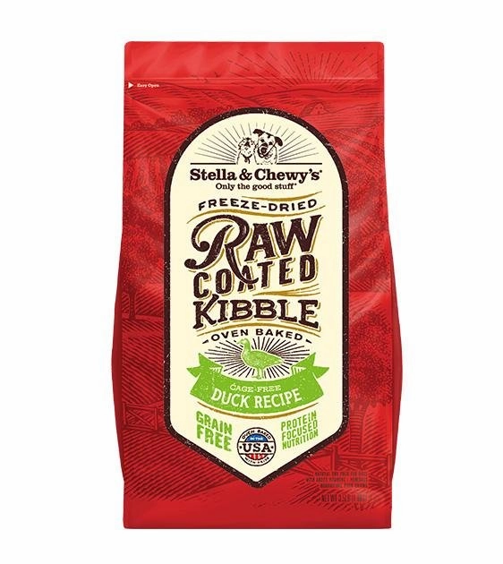 Stella & Chewys Grain Free Raw Coated Kibbles (Duck) Dry Dog Food