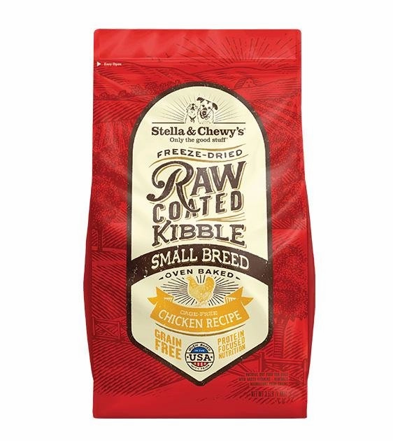 Stella & Chewys Grain Free Raw Coated Kibbles (Small Breed Chicken) Dry Dog Food dog skin care,coat supplements