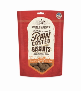 Stella & Chewys Raw Coated Biscuits (Beef) Dog Treats dog skin care,coat supplements