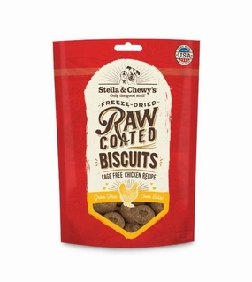 Stella & Chewys Raw Coated Biscuits (Chicken) Dog Treats dog skin care,coat supplements